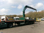 Massey Platform trailer + HMF 4720 K3 crane