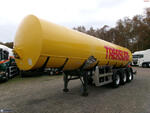 Crane Fruehauf Food (beer) tank inox 30 m3 / 2 comp